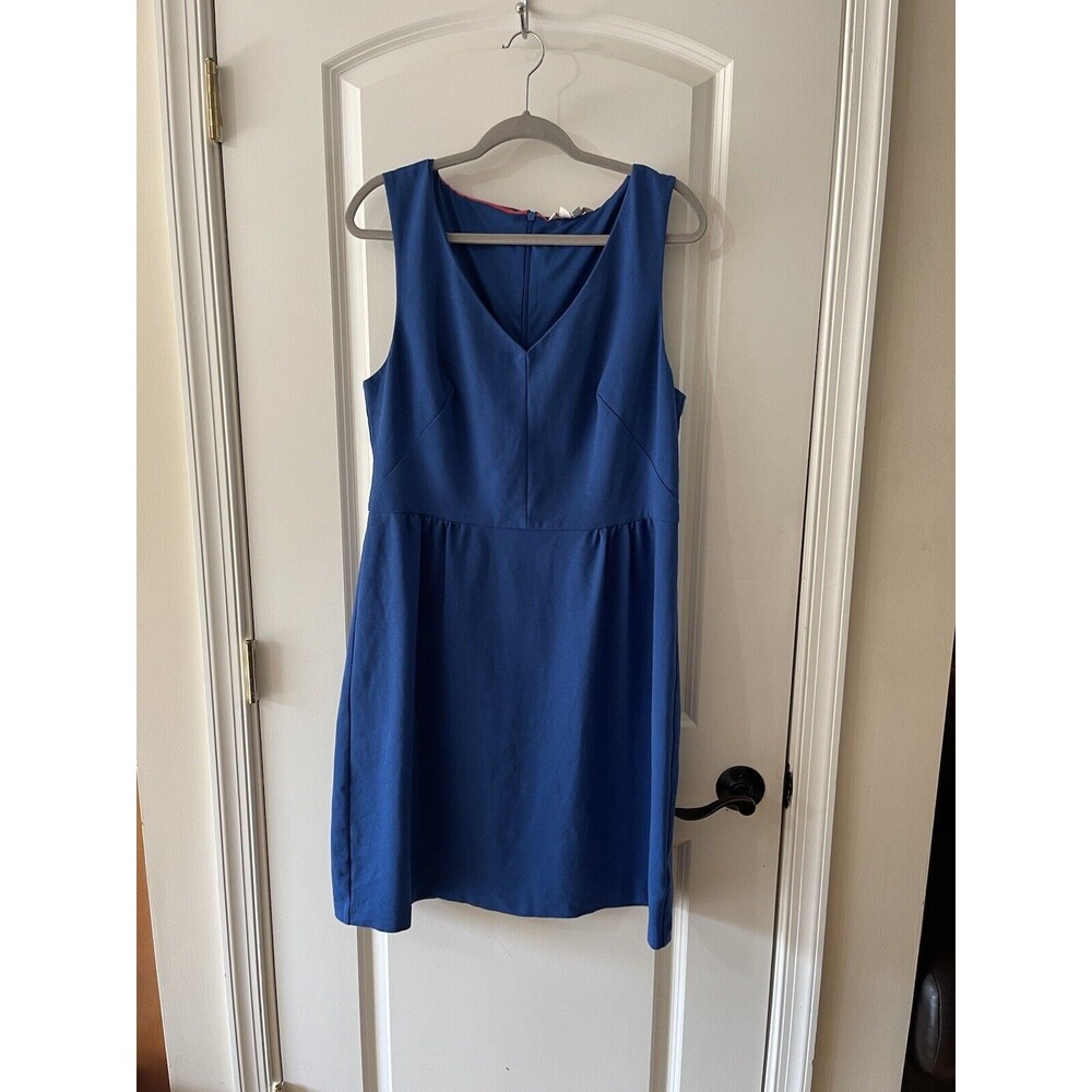Boden Women’s Size 14L Sarah Ponte Dress Royal Blue K31